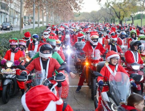 Sabadell s’omple de Pares Noel en moto